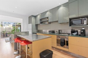 Microwave, oven, stovetop, dishwasher