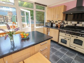 Fridge, dishwasher, electric kettle, toaster