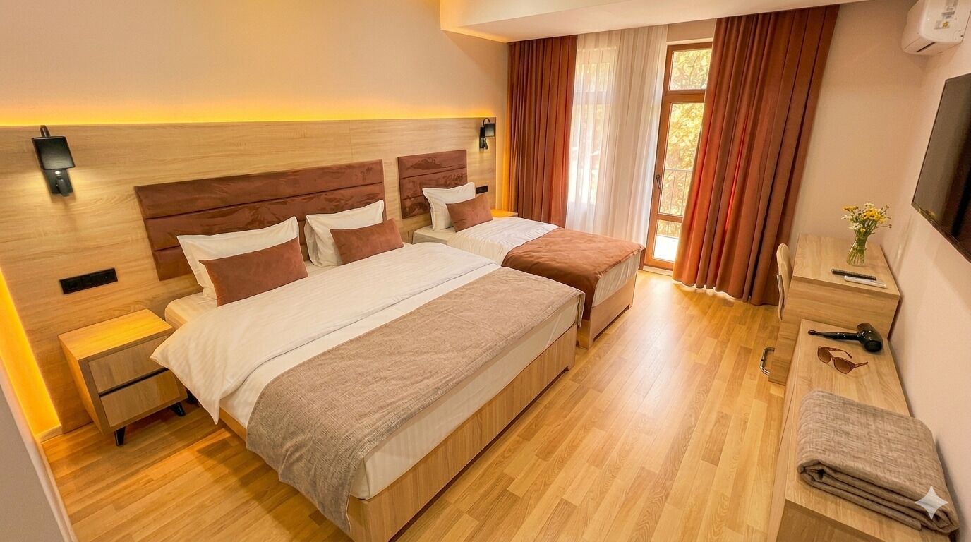 Family Triple Room | Premium bedding, desk, laptop workspace, free WiFi