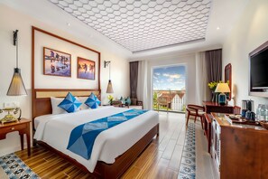 Deluxe Double or Twin, Pool or Village view | Premium bedding, down comforters, pillowtop beds, minibar