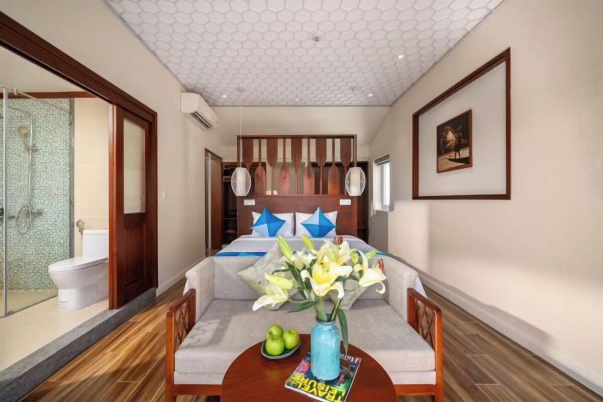 Luxe beddengoed, donzen dekbedden, pillowtop-bedden, een minibar