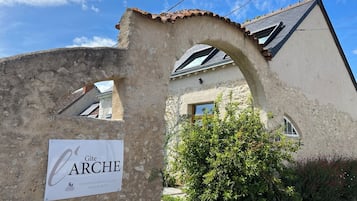 Overnatningsstedets facade