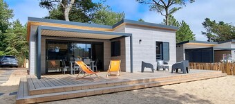 Luxury Chalet in Jullouville - 6 Guests - Heated Pool - WiFi - Near Beach and Shops