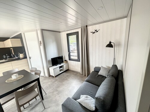 Luxury Chalet in Jullouville - 6 Guests - Heated Pool - WiFi - Near Beach and Shops