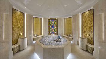 Couples treatment rooms, sauna, steam room, Turkish bath
