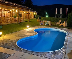 Front of property – evening/night