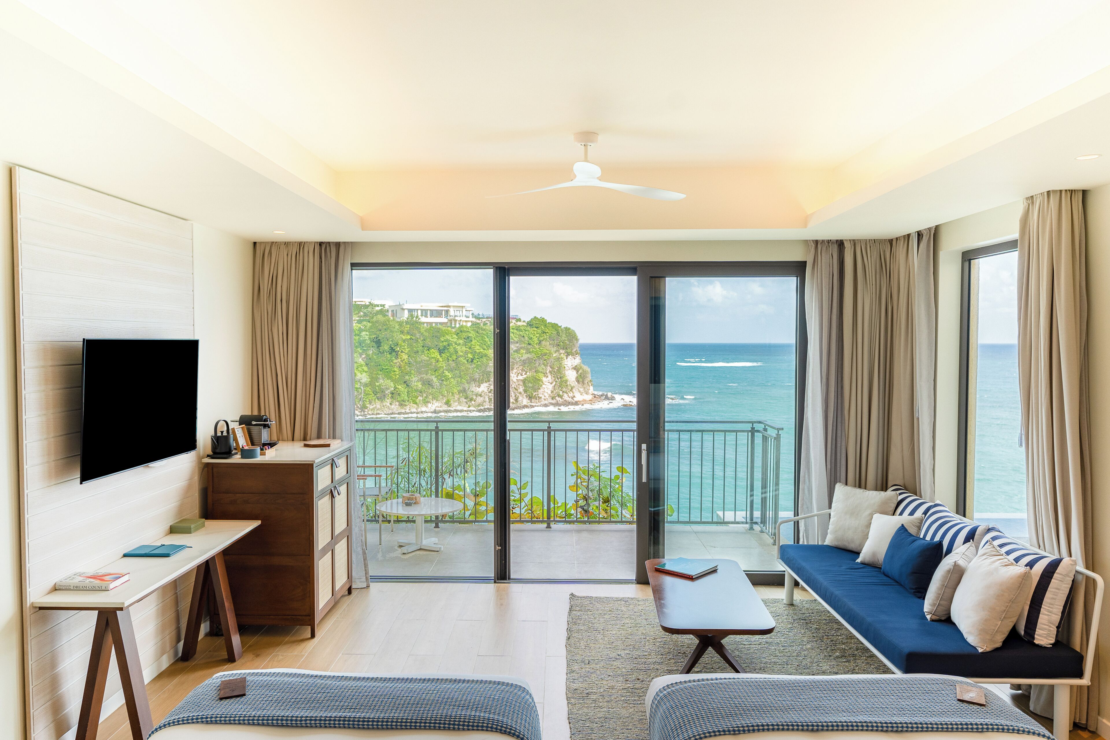 Suite, 2 lits une place, piscine privée, vue océan | Draps en coton égyptien, literie de qualité supérieure