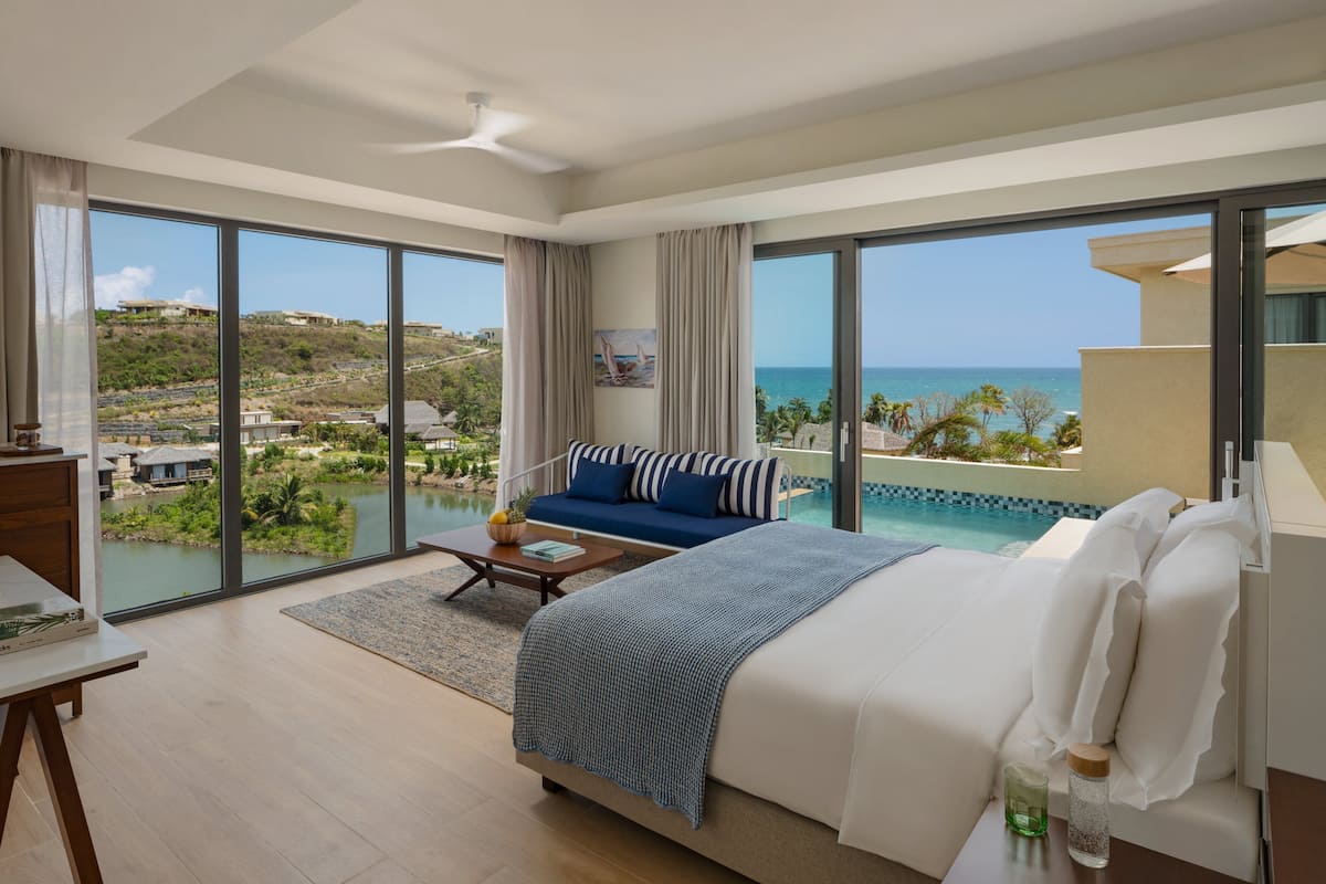 Suite, Private Pool, Ocean View | 1 bedroom, Egyptian cotton sheets, premium bedding, down comforters