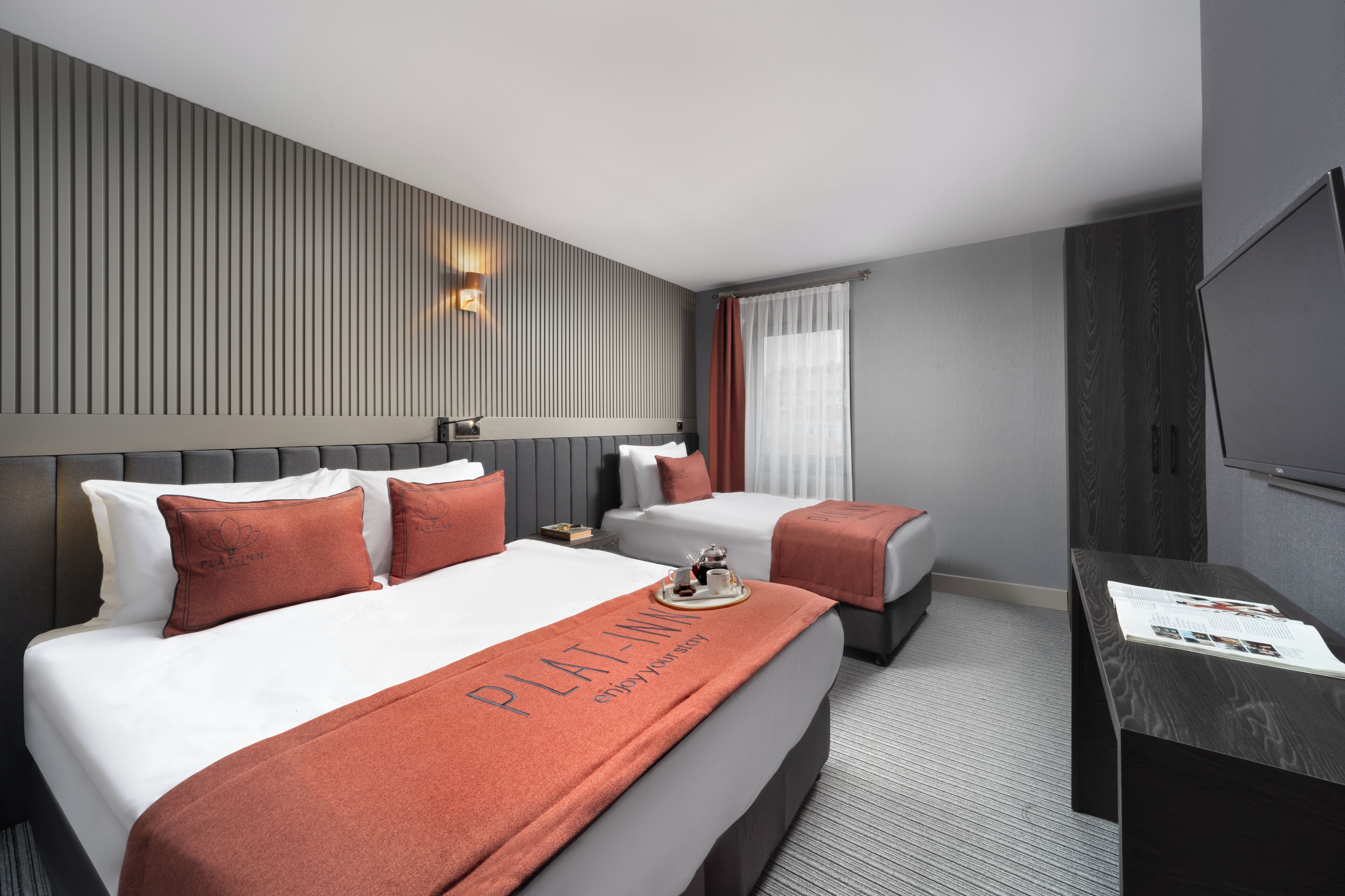 Premium bedding, minibar (some free items), in-room safe