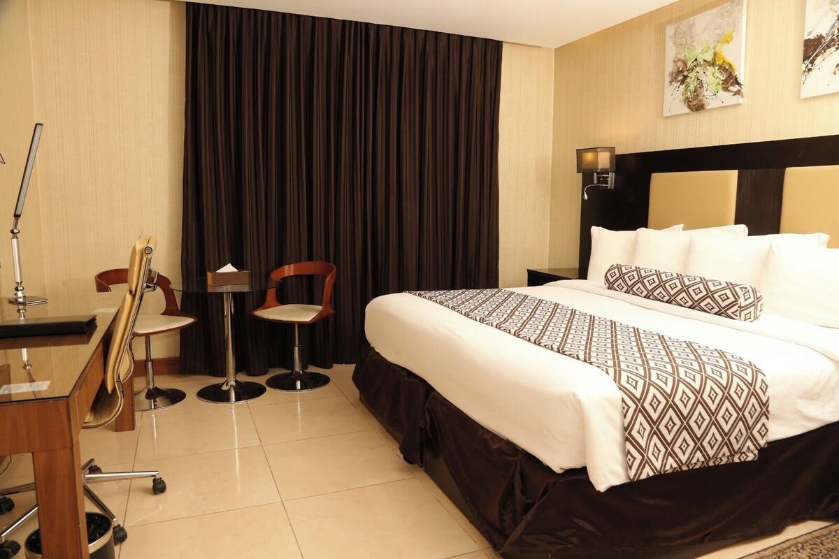 Superior Double Room | Premium bedding, desk, soundproofing, WiFi (free)