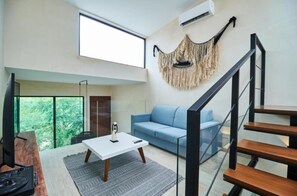 Deluxe Apartment, 2 Bedrooms, 2 Bathrooms, Poolside | Television - Luxury Penthouse in Aldea Zama, private pool and rooftop, 24 7 security in a gated community (Tulum)