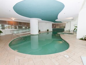 Indoor pool, a heated pool