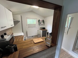 Fridge, microwave, oven, stovetop - Auszeit am Ems Jade Kanal (Sande)