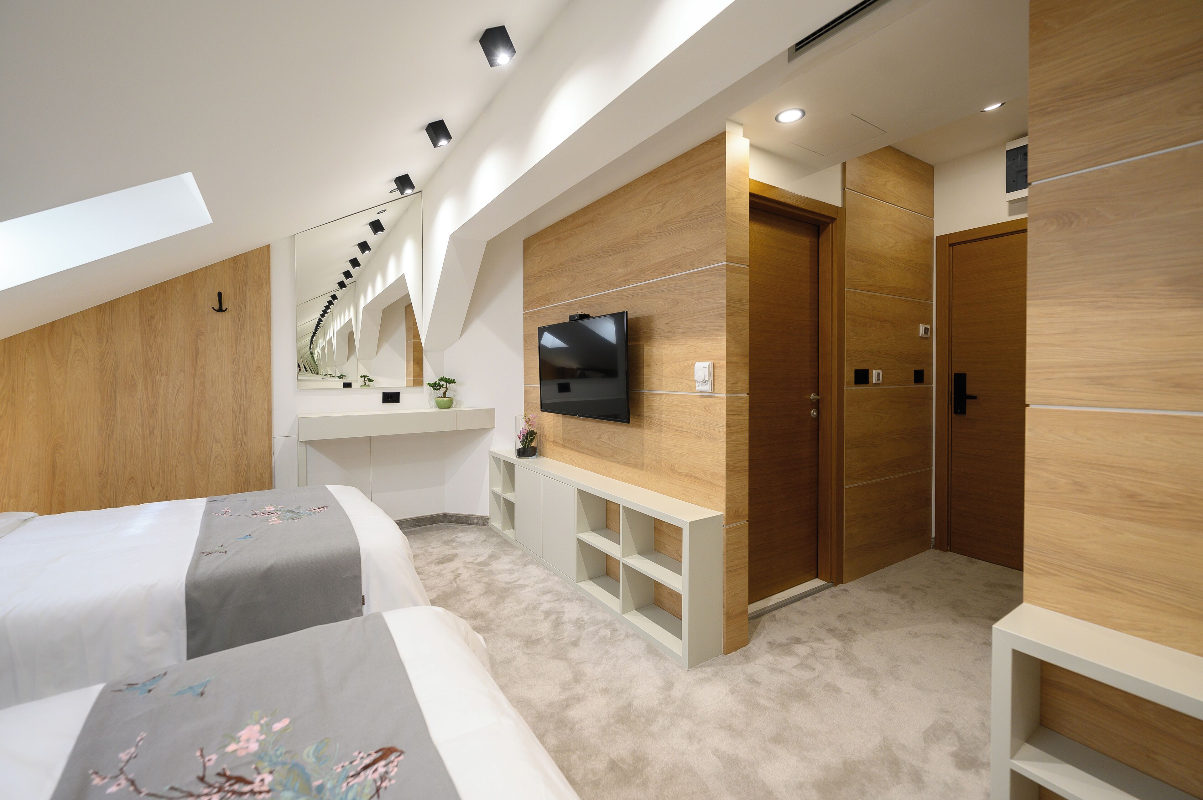 Habitación Deluxe con 2 camas individuales | Sábanas de algodón egipcio y ropa de cama de alta calidad 