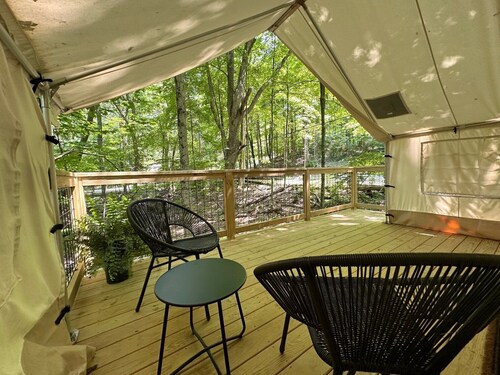 Valley Overlook - Glamping Tent N1 - the heart of Cuyahoga Valley National Park