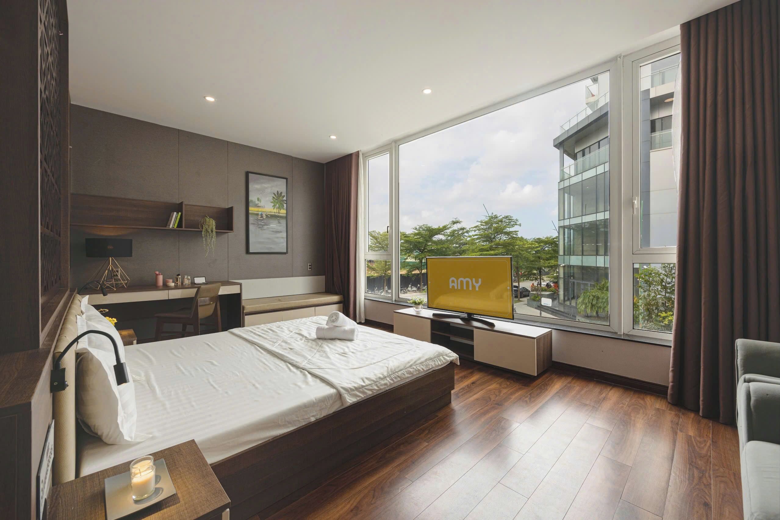 Apartamento, 4 quartos, vista para a cidade | Roupas de cama premium, frigobar (abastecido com alguns itens grátis)