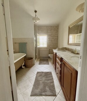 Hair dryer, bidet, towels, toilet paper - Chic Farmhouse near St Emilion (Sainte-Radegonde)