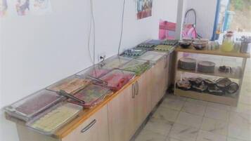 Gratis frukostbuffé varje dag