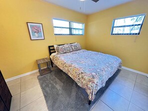 2 bedrooms, iron/ironing board, WiFi, bed sheets