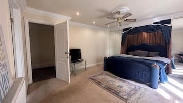 1 bedroom, blackout curtains, iron/ironing board, free WiFi