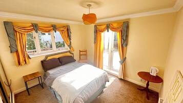 Blackout drapes, iron/ironing board, free WiFi, bed sheets