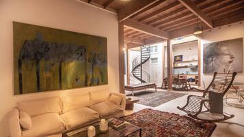 Elite Villa | Living area | 40-inch Smart TV with cable channels