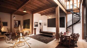 Elite Villa | Living area | 40-inch Smart TV with cable channels