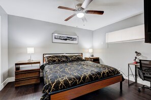 2 dormitorios, tabla de planchar con plancha, wifi gratis y ropa de cama