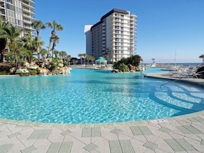 A heated pool