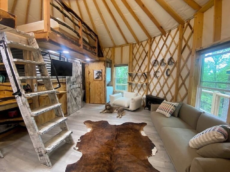 Windsong Yurt, In The Treetops, Hottub On The Top Deck, Petfriendly, Stargazing - Fancy Gap, VA