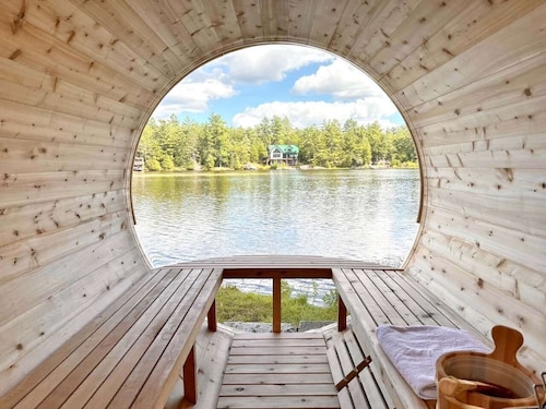 Luxury Waterfront Cottage Rental with Sauna & Hot Tub - 15 Mins from Buckhorn
