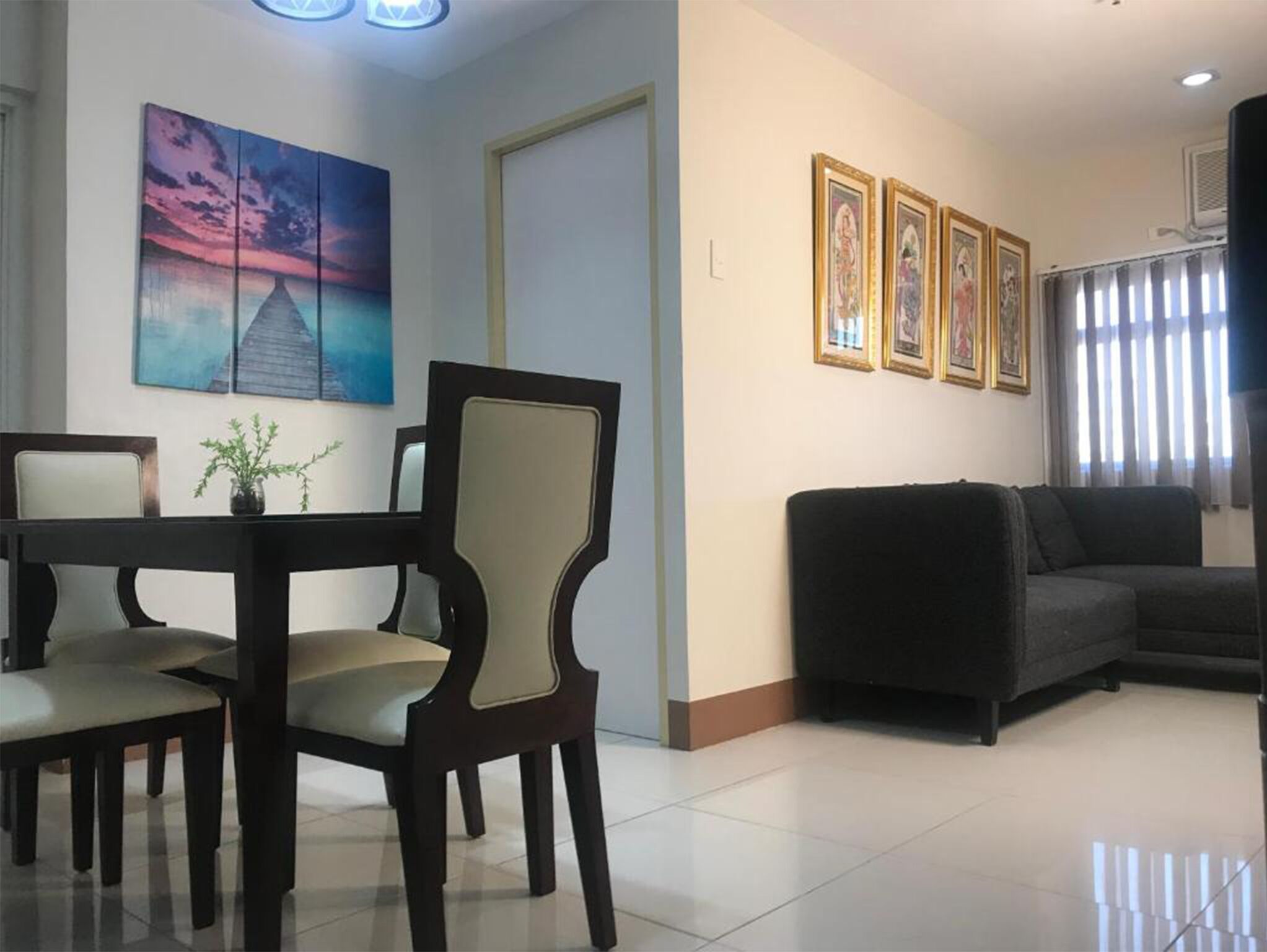 Appartement, 2 chambres, accessible aux personnes à mobilité réduite, patio | Salle à manger