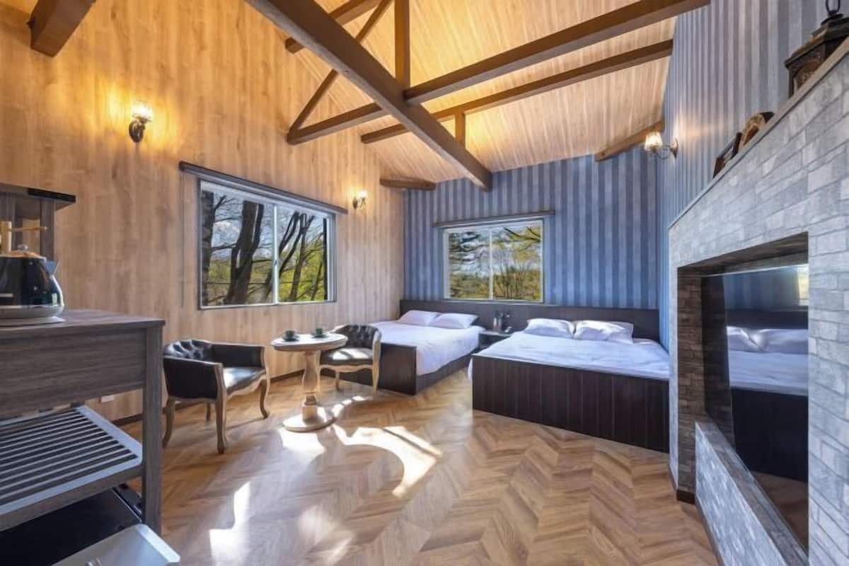 Edredón, decoración personalizada y muebles diferentes