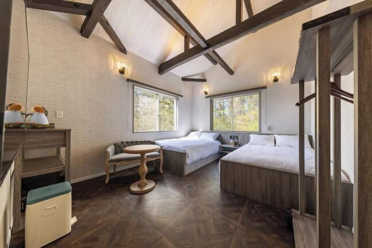 Edredón, decoración personalizada y muebles diferentes