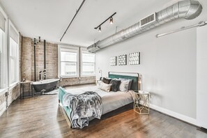 1 غرفة نوم وواي فاي وملاءات أسرّة