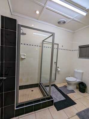 Bañera, secador de pelo, toallas