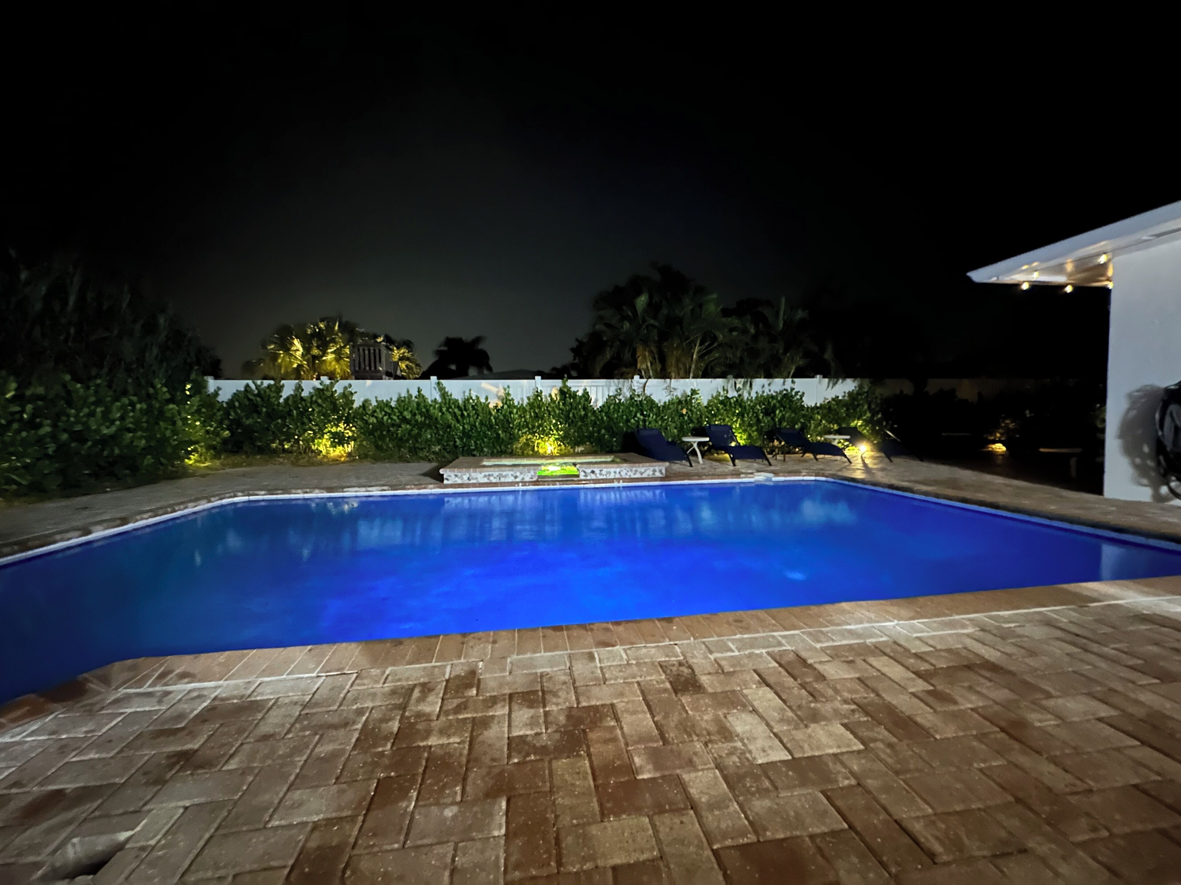 Piscine extérieure, piscine chauffée