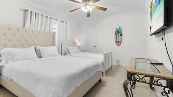 5 bedrooms, iron/ironing board, travel cot, free WiFi