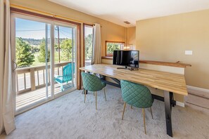 Blick von der Unterkunft