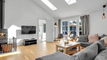 Fernseher, Kamin, Tischfußball