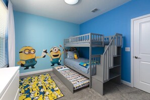 5 bedrooms, iron/ironing board, travel cot, WiFi