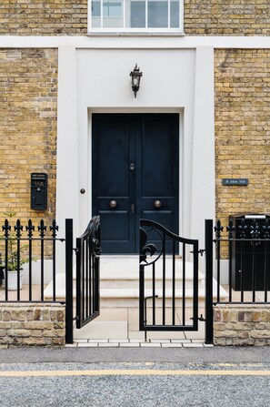 Exterior detail - Grand historic Listed Methodist Hall 1839, modernised near Canterbury Cathedral. (Canterbury)