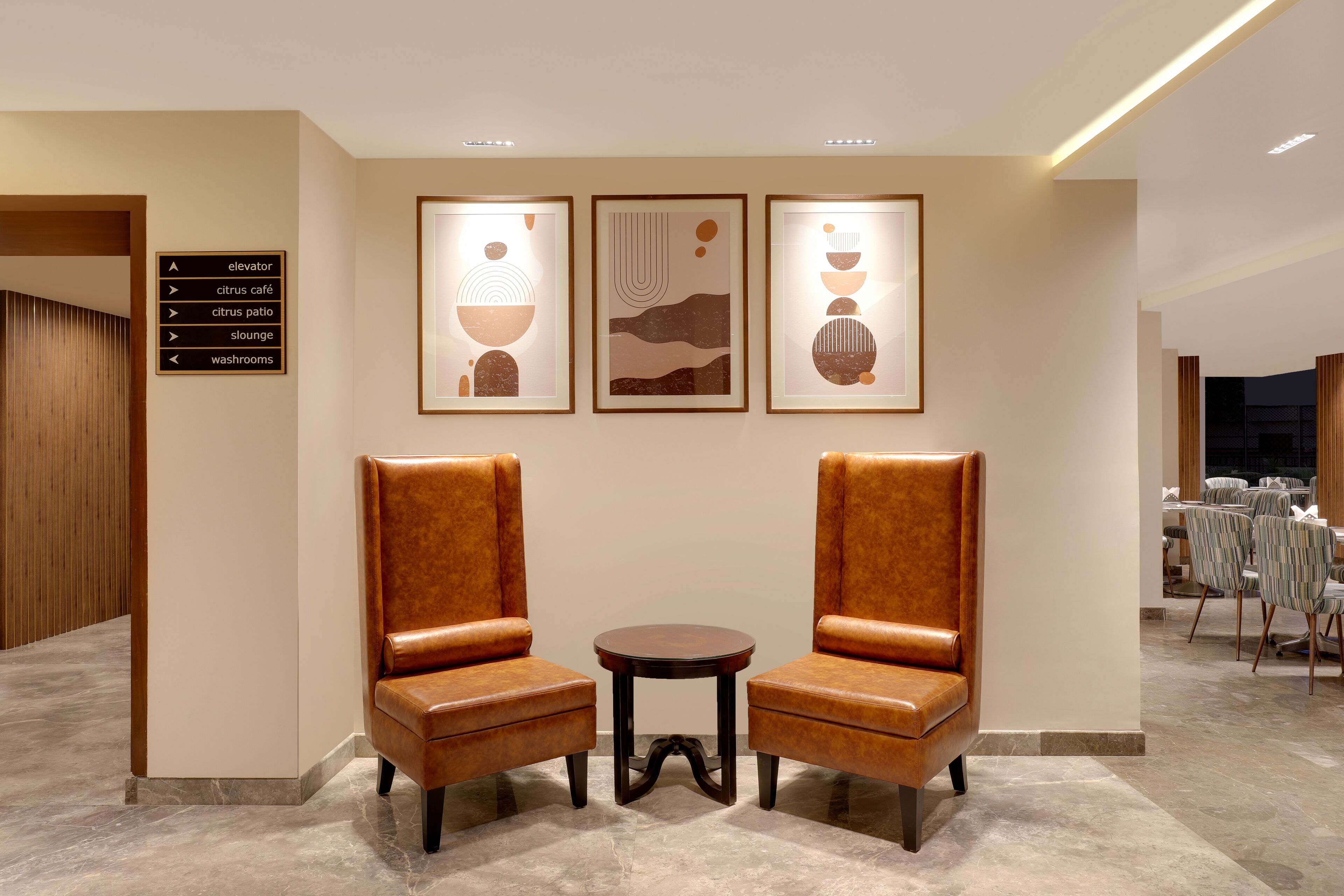 Sala de estar en el lobby