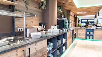 Daily buffet breakfast (EUR 8 per person)