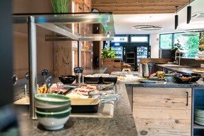 Daily buffet breakfast (EUR 10 per person)