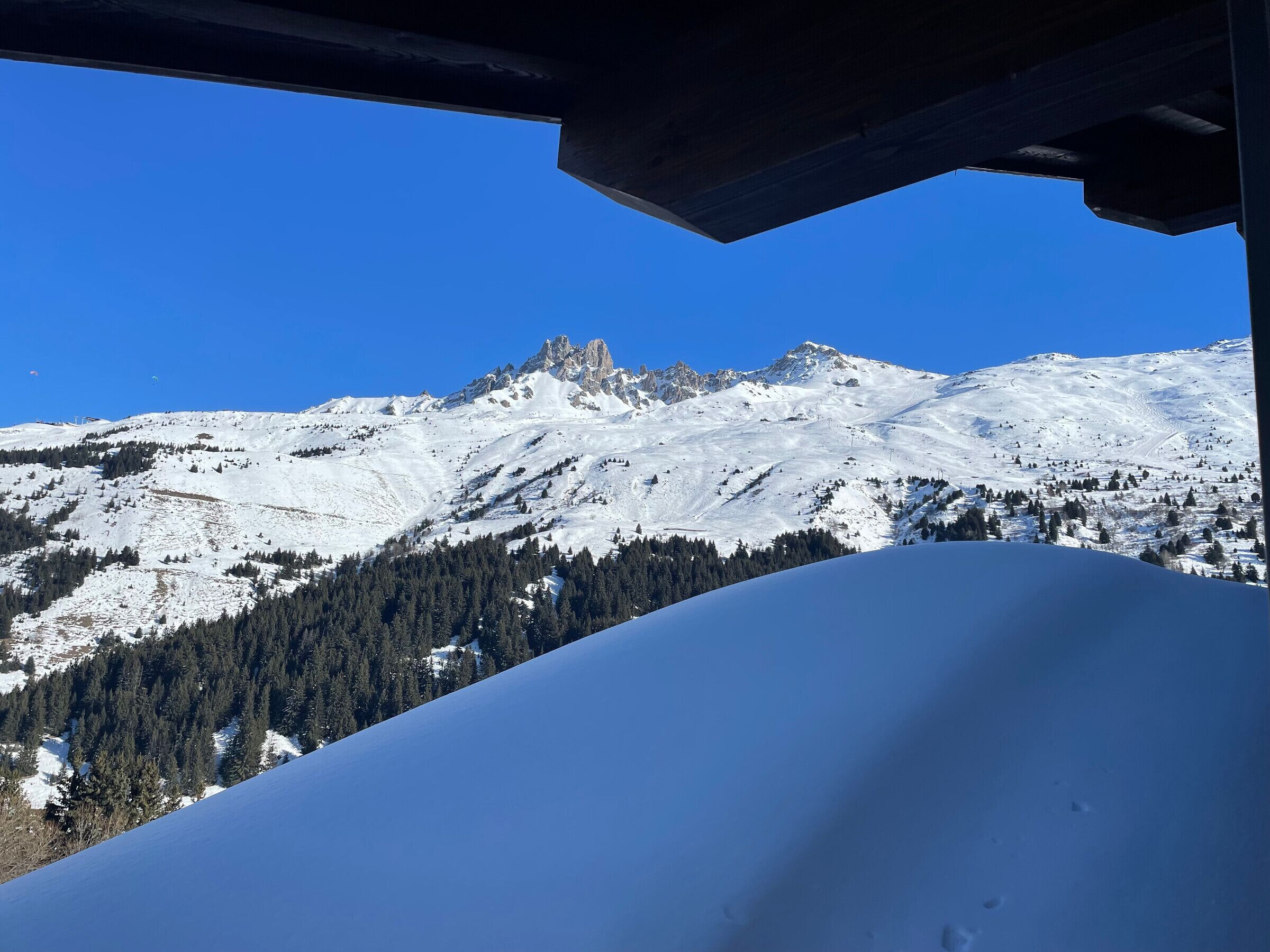 Blick von der Unterkunft