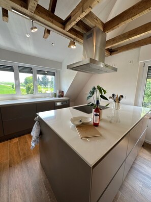 Kühlschrank, Ofen, Herdplatte, Geschirrspüler