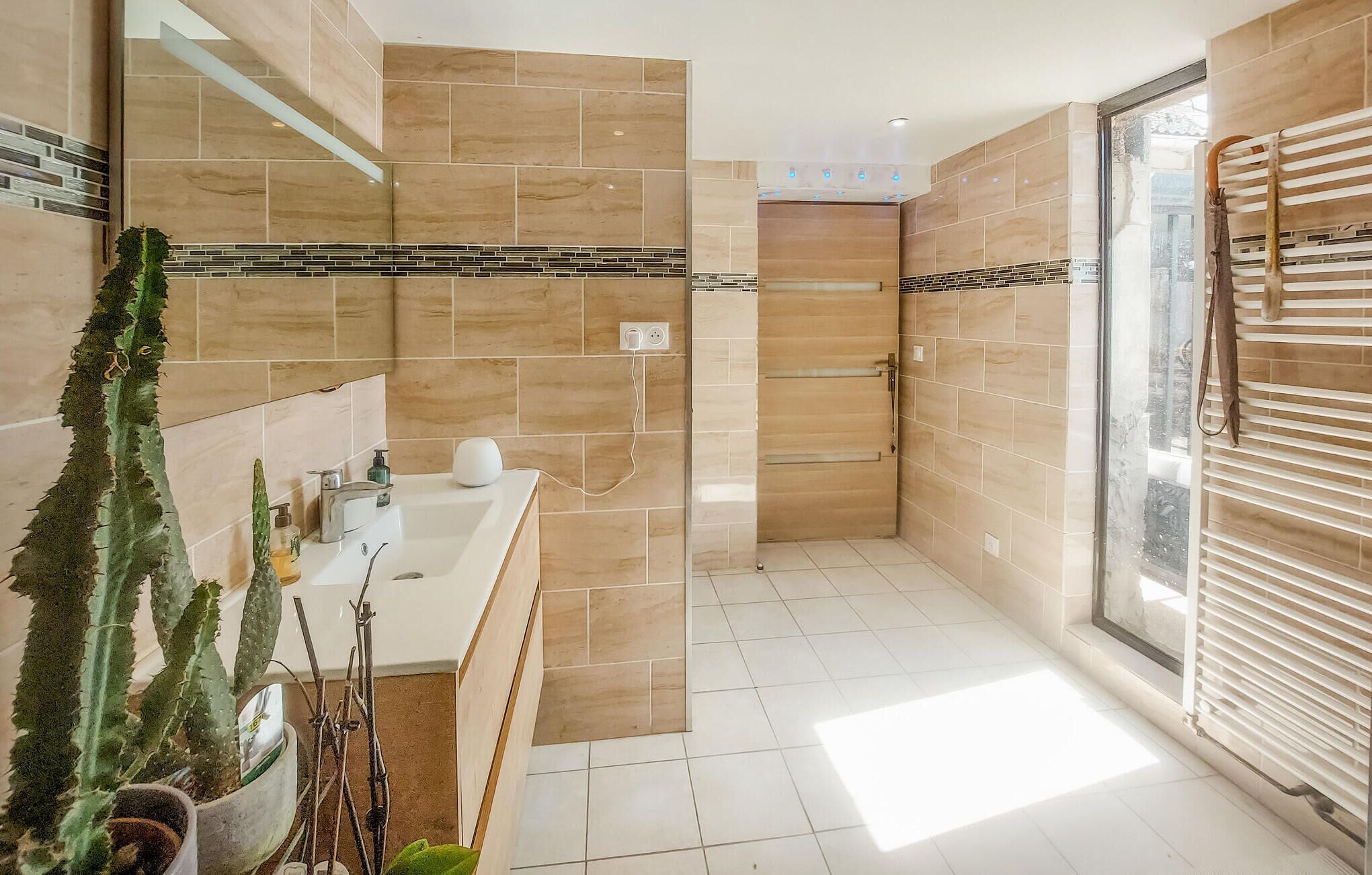 Shower, hair dryer