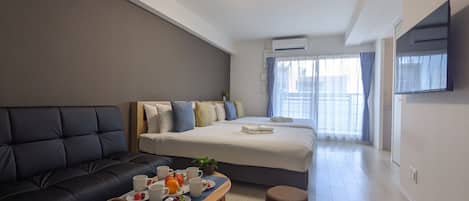 Exclusive Twin Room | Blackout drapes, soundproofing, free WiFi, bed sheets