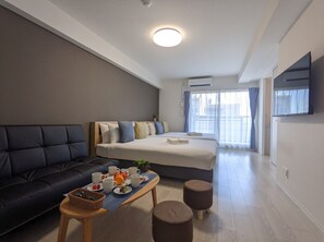 Exclusive Twin Room | Langsir/tirai gelap terus, kalis bunyi, Wi-fi percuma, cadar katil 